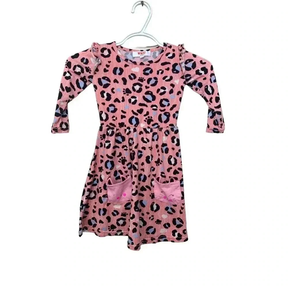 Five for 25 Monkey Bars lightweight dress w little ears poking out of pockets